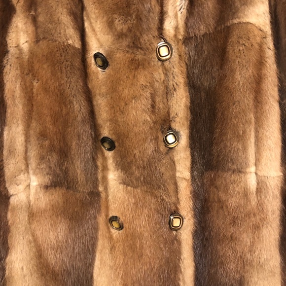Mink Fur Long Coat - Picture 5 of 11